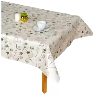 Mantel redondo Hulehule Tex Maure Verde de 140 cm con estampado resistente a las manchas - 1