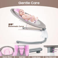 Balancín para bebé, electrónico, mecedora Bluetooth, columpio para con música USB y juguetes para 0-12meses, 3-12kg - details 4