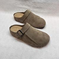 Zapatos Plataforma Retro Mujer 2025 Nueva Primavera Casual Versátil Lazy Nubuck Bolsa Cabeza Media Zapatilla - details 6