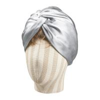 Gorros de turbante de seda de morera 100 para mujer, gorro de noche retorcido para dormir, gorro envolvente de pelo de seda pura de 19 Momme para mujer rizada - details 2