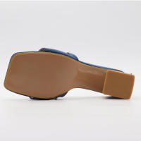 Tacones altos con tiras, tacones gruesos, ropa exterior sencilla y versátil, sandalias y zapatillas de gran tamaño. - details 12