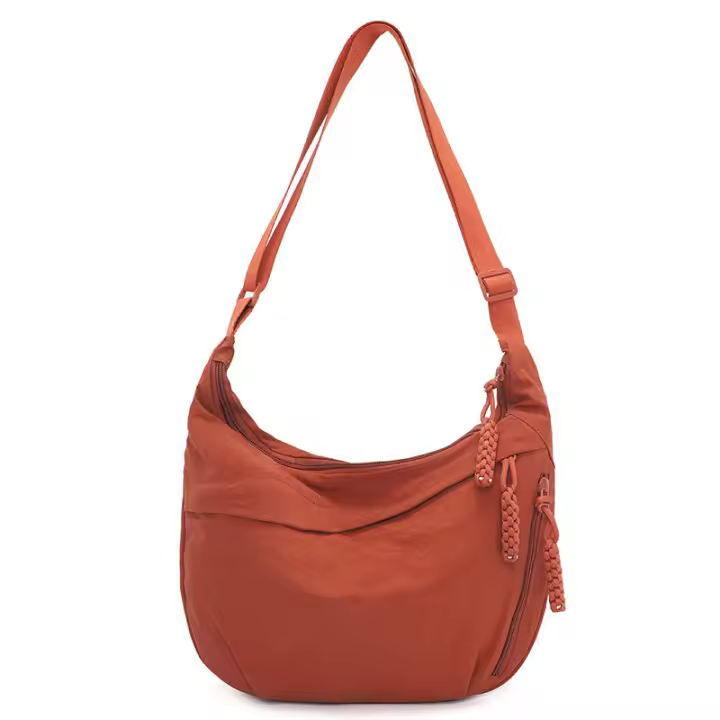 Bolso cruzado minimalista de gran capacidad para mujer, bolso pequeño de hombro para estudiante, bolso de dumplings versátil, nuevo estilo - 1