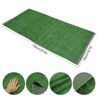Alfombra de césped para mascotas, alfombra de alta densidad, césped de jardín al aire libre de simulación artificial de 1cm de alto, patio, zona rural - details 5