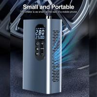Inflador de neumáticos de coche inalámbrico, compresor de aire recargable por USB, aleación de aluminio, 6000mAh, para motocicletas, bicicletas y bolas - details 12