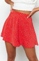 Falda corta con estampado Floral para mujer, falda de cintura alta con cremallera, color amarillo S, Verano - details 43