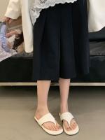 Diseño de nicho, medias zapatillas, zapatos de mujer, punta de moda, zapatillas frescas romanas de fondo plano para vacaciones - details 6