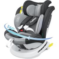 Silla de coche con Isofix giratoria 360 °   Grupo 0+/1/2/3, 0-12 años, 40-150 cm (Gris oscuro i-Size) - details 0