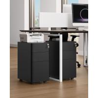 Archivador de Oficina de Metal con 3 Cajones Mueble de Oficina Portátil con Ruedas Blanco - details 20