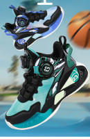 Zapatos de niño otoño entrenamiento profesional zapatillas de baloncesto para niños medianos y mayores zapatos deportivos para niños estudiantes de niños modelos de otoño e invierno - details 1