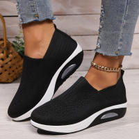 Zapatos ortopédicos antideslizantes con cojín de aire para mujer, zapatillas transpirables con plataforma, para caminar - details 17