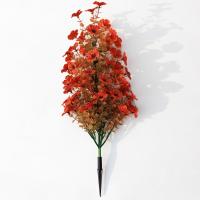 Decoración de césped, planta Artificial, estaca de jardín con estaca, adorno decorativo, decoración de estaca de jardín, decoración de porche, flor de simulación violeta - details 8