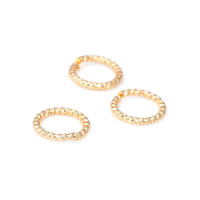 Anillos de salto de alambre trenzado de latón color oro de 18K de 5MM 6MM 8MM 10MM 12MM, anillos divididos, suministros para la fabricación de joyería, accesorios para bricolaje - details 6