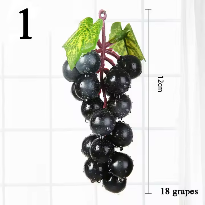 Jardín falso realista boda plástico decoración del hogar uvas fruta artificial simulación - 1