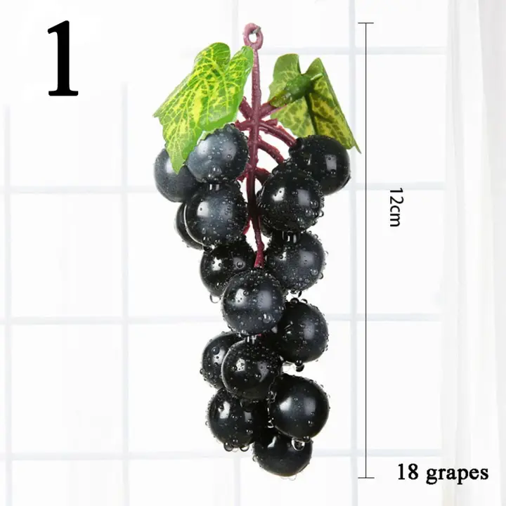 Jardín falso realista boda plástico decoración del hogar uvas fruta artificial simulación - 1