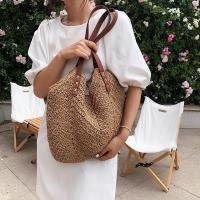 Bolso de mano de paja de gran capacidad para Mujer, Bolso de hombre, informal, de viaje, de mimbre, para Playa y Verano - details 5