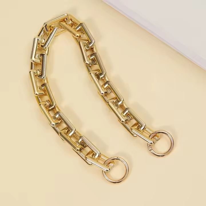 Correa de Cadena de Acrílico Dorado-Plateado para Bolso Asas de Mano, Cadena de Repuesto para Bolso de Hombro - 1