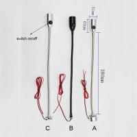 Lámpara industrial magnética de cuello de cisne, luz LED Flexible de 3W, CC de 12V, 24V, CNC, l40 cm, para trabajo en taller, color plata y negro - details 1