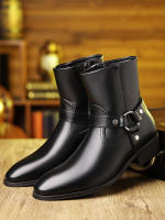 Botas con cremallera lateral de cabeza retro británica - details 9