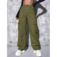 Pantalones vaqueros de pierna recta de cintura alta para mujer, pantalones vaqueros de estilo coreano para adolescentes - details 17