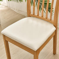 Funda de cojín cuadrada de cuero PU para silla, fundas impermeables para asiento de cocina y comedor, fundas de cojín para asiento de silla de comedor extraíbles - details 8