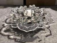 Lámpara LED de techo de cristal con forma de flor moderna, lámpara de techo para pasillo, sala de estar, dormitorio, cocina, pasillos - details 0