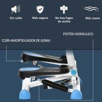 Máquina de Step Stepper Fitness en Casa para Escaleras con Pantalla LCD Manillar y Pedales Antideslizantes Equipo de Ejercicio para Gimnasio Oficina 55x44x108 cm - details 21