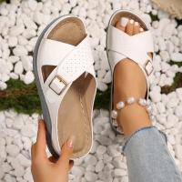 Zapatillas de tacón de cuña de moda de verano para mujer, zapatos femeninos - details 0