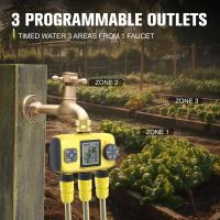 Temporizadores de agua automáticos Insoma-3 para salidas, sistema de riego de jardines y herramienta de programación de pulverización con control independiente - details 2