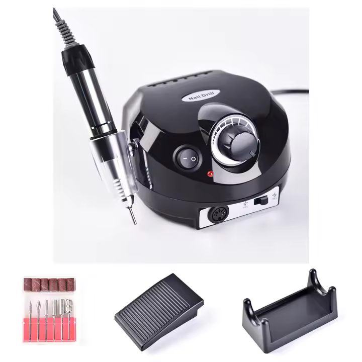 Máquina de taladro eléctrico KADS 30W para uñas de acrílico con bandas de pulido y recambios de brocas para salón de manicura - 1