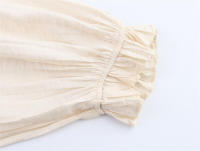 - Novedad de verano, minivestido de mujer con escote en pico y manga larga efecto arrugado - details 7