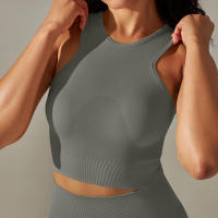 Hamidou-Sujetador deportivo Push Up para mujer, sostén de Fitness a prueba de golpes, para Yoga, correr, chaleco Sexy - details 33