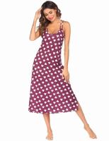 Ropa de mujer para el hogar, pijama, tirantes, vestidos largos, estampados, vestidos de dormir casuales para el hogar - details 4