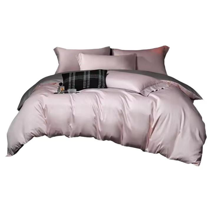 Juego de Ropa de Cama de Algodón Antibacteriano 5A Color Sólido, Alta Grado, Tamaño de Rey de California, Dormir Cómodo - 1