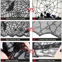 Mantel de murciélago de Halloween, decorado con artículos ENCE de tela negra, adecuado para cualquier propósito festivo - details 3