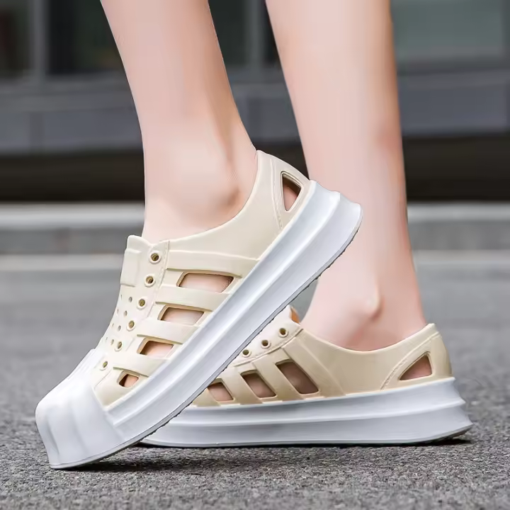Agujero zapatos pareja ocio al aire libre versión coreana playa transpirable antideslizante suela suave hueco sandalias lluviosas - 1