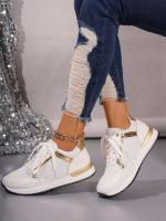 Zapatillas De Mujer 2023 Nuevas Plataforma Cómodas De Cuero Parcheado Zapatos De Correr Al Aire Libre Deporte Casuales Ladies - details 23