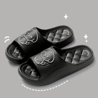 Cómodo antideslizante para hombres mujeres cachorro dibujos animados casual chanclas verano parejas sandalias - details 6