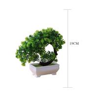 Árbol falso en maceta de plástico realista, Planta Artificial de 19CM, loto, decoración para el hogar, comedor interior y sala de estar - details 3