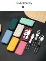 Mini cuchara, tenedor, villa portátil para exteriores, juego de cubiertos de acero inoxidable para senderismo, suministros de cocina para acampar al aire libre, 1/3 piezas - details 7