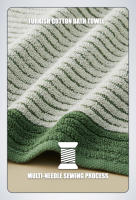 Juego de Toallas de Baño de Algodón 100% Alta Absorción, Secado Rápido, Estilo Contemporáneo,35x75cm - details 7