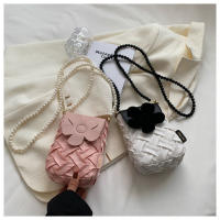 Bolsa de Teléfono Móvil de Lujo Ligera con Cadena de Perlas Bolsa de Verano a la Moda para Mujeres - details 24
