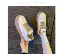 Nuevos zapatos de suela gruesa que aumentan la altura, zapatos versátiles de plataforma tipo muffin para mujer - details 15
