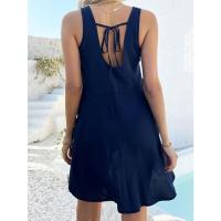 Vestido Falda de Bolsillo de Color Sólido Primavera-Verano 2025 - details 4