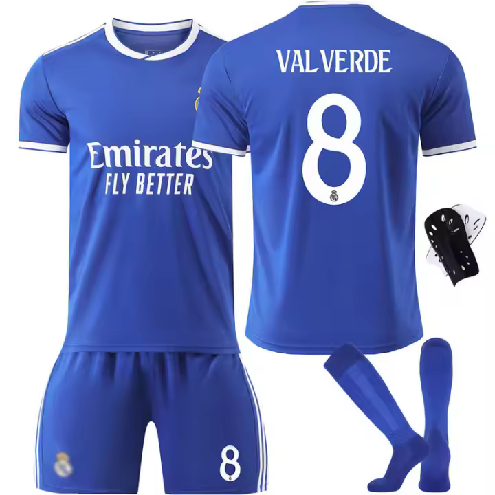 Camiseta visitante del Real Madrid número 7 Mbappé, número 9 Ronaldo, número 11 Rodero - 1