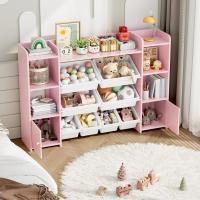 Librería Infantil Montessori, Estantería Infantil para Juguetes y Libros, Organizador Juguetes Infantil (Rosa) - details 1