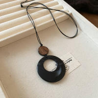 Collar Retro para mujer, nuevo nicho coreano, cadena de suéter, moda, otoño e invierno, versátil, collar de sentido premium - details 37