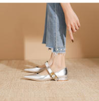 Nuevo Xiaoxiangfeng, hebilla de una palabra, tacón único puntiagudo, zapatos individuales, zapatos Lizhen - details 17