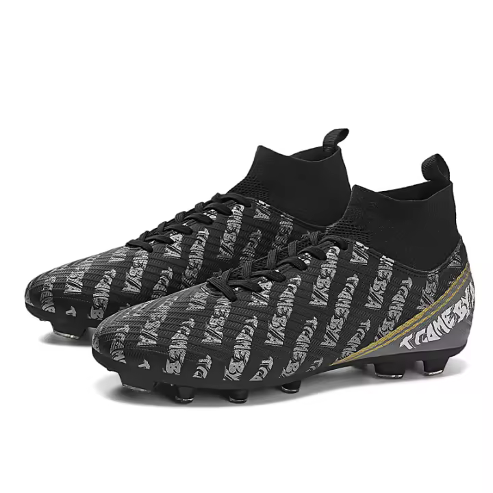 Hombres y mujeres de alta calidad mandarín pato color tf uñas rotas artificial plana AG uñas largas zapatos de fútbol. - 1
