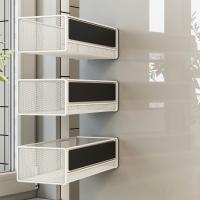 Estante magnético de Metal para refrigerador, estante multifuncional para refrigerador, estantes de almacenamiento de cocina duraderos cuadrados para el hogar - details 3