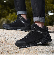 Zapatos de senderismo para hombre, botas de montaña al aire libre, escalada, otoño e invierno, zapatillas de goma - details 18